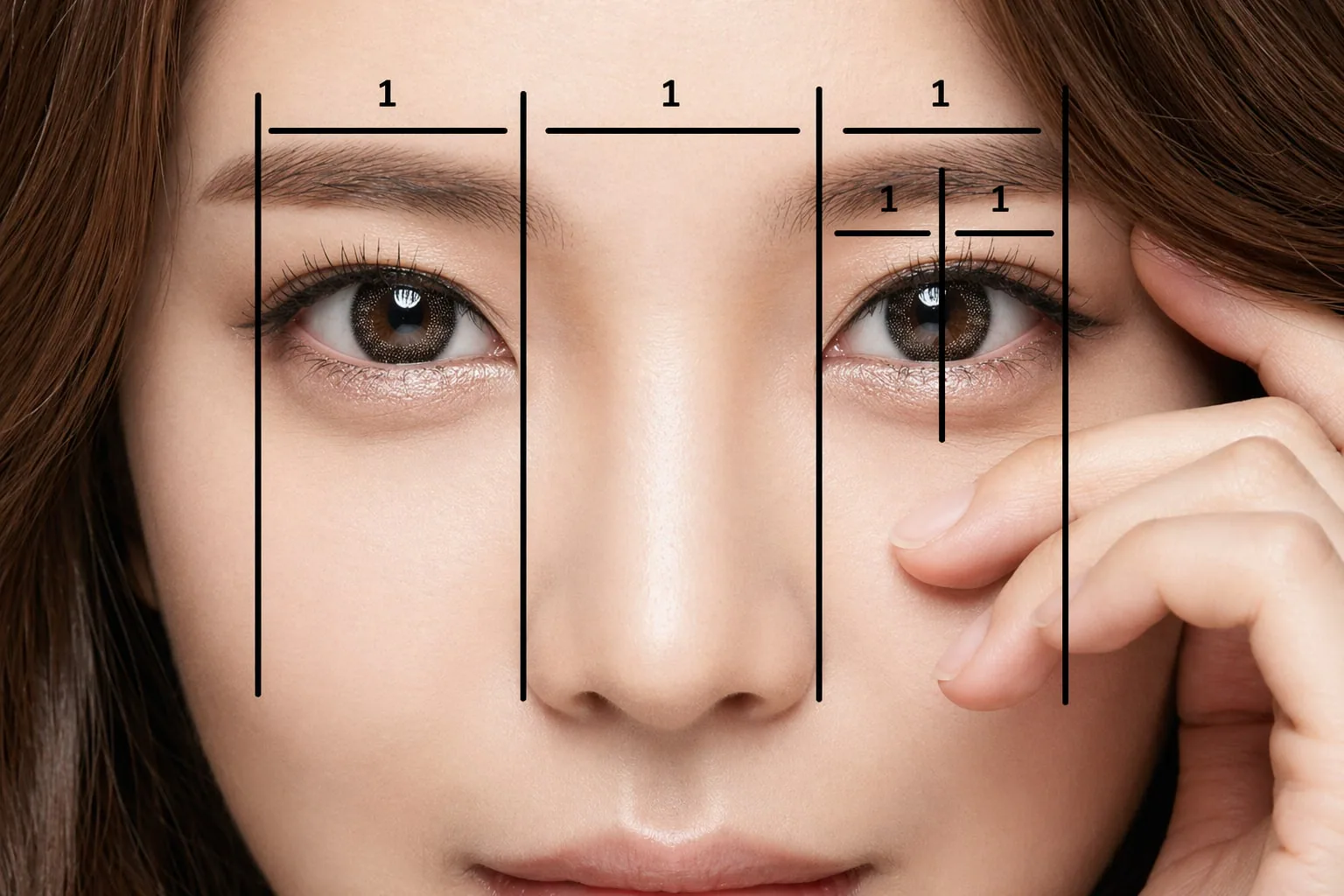 눈성형 비율 분석